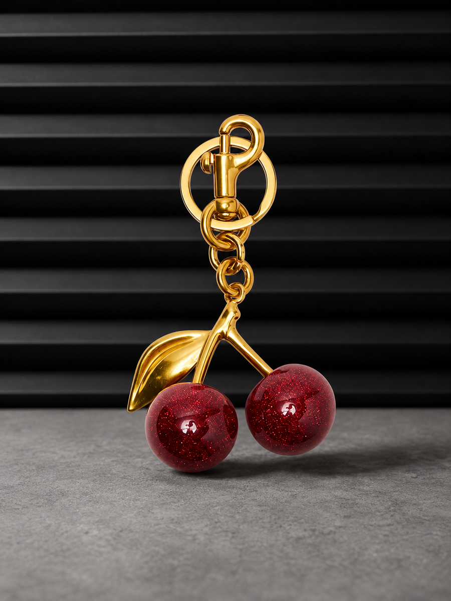 Jelly Firkin Cherry bag charm accessory