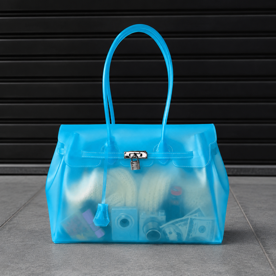 Jelly Firkin Lagoon translucent TPU jelly handbag