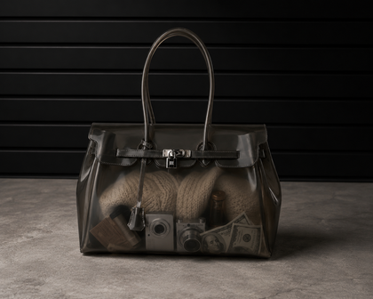 Jelly Firkin Onyx translucent TPU jelly handbag