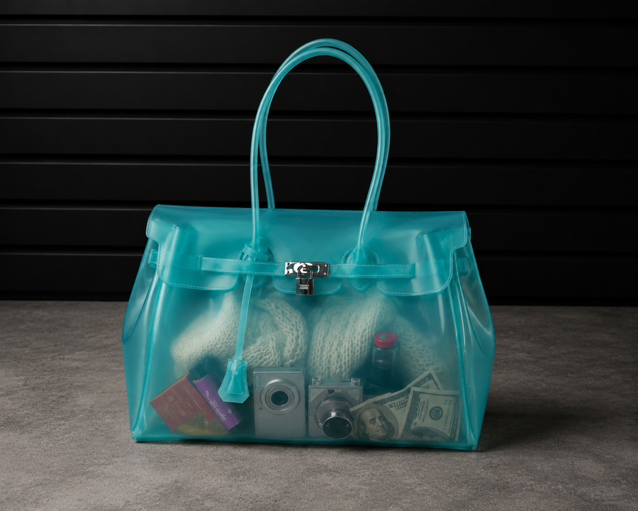 Jelly Firkin Sky translucent TPU jelly handbag
