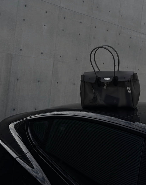 Jelly Firkin Onyx black translucent handbag, alternate view