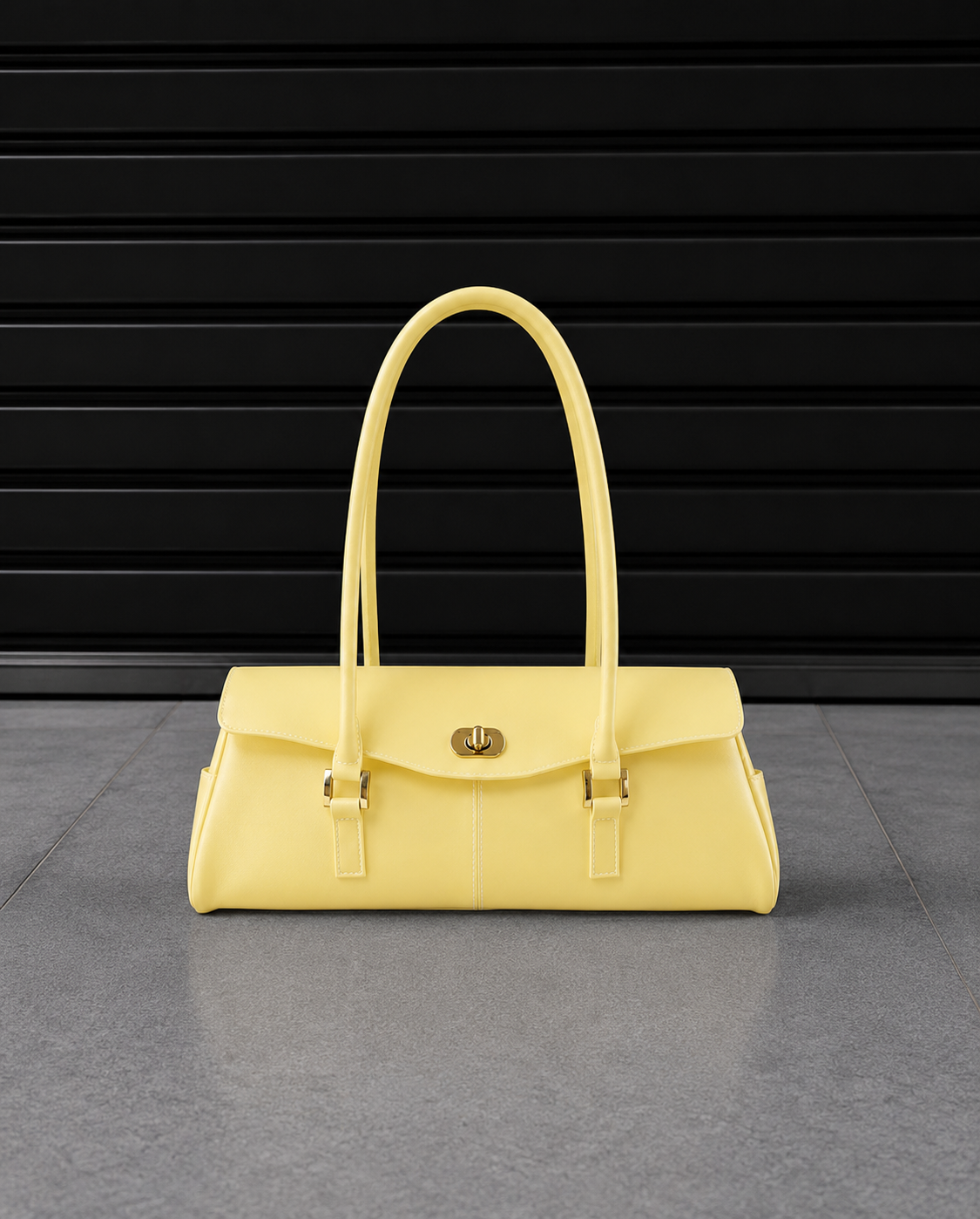 Baguette Firkin Lemon translucent jelly shoulder bag