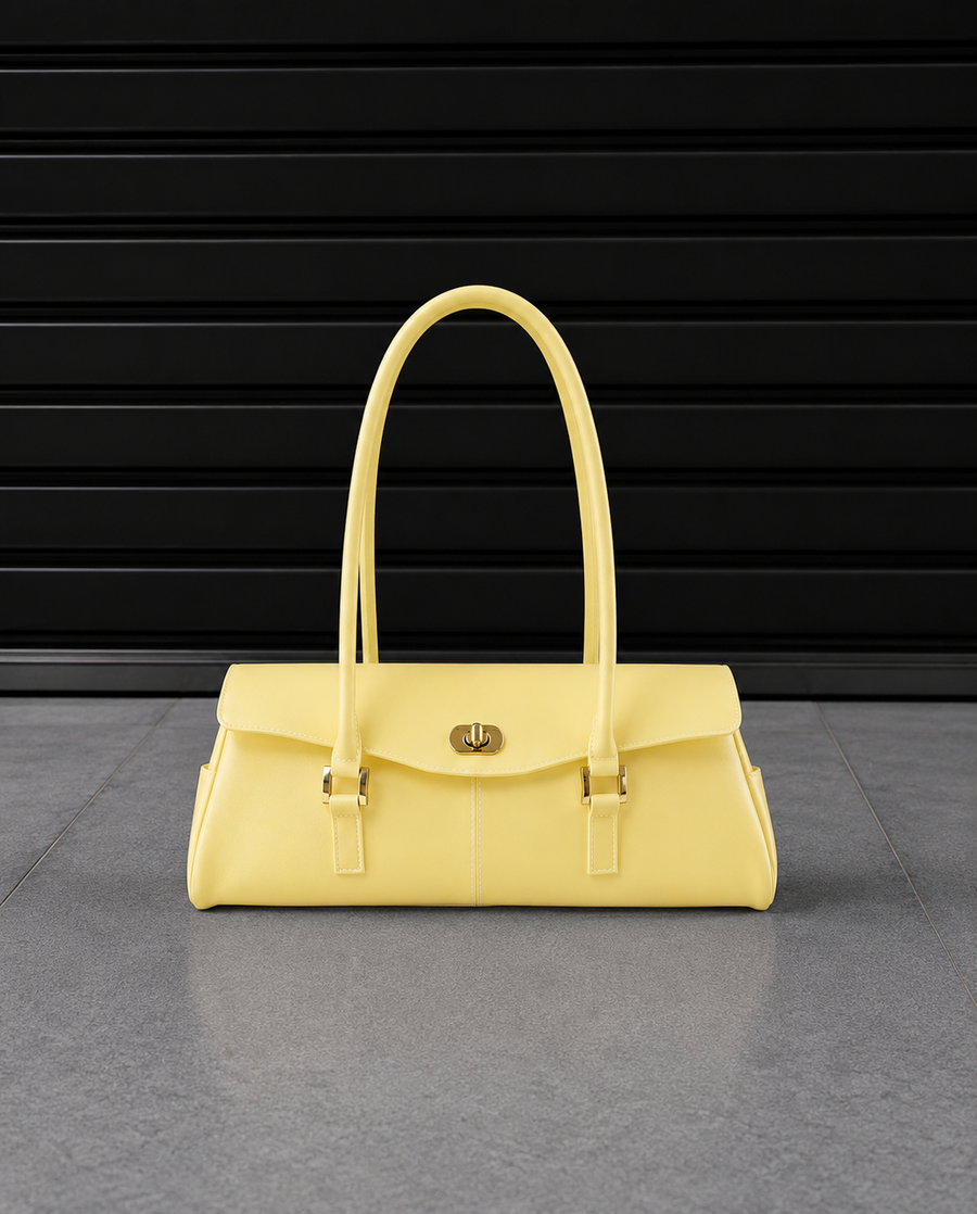 Baguette Firkin Lemon translucent jelly shoulder bag