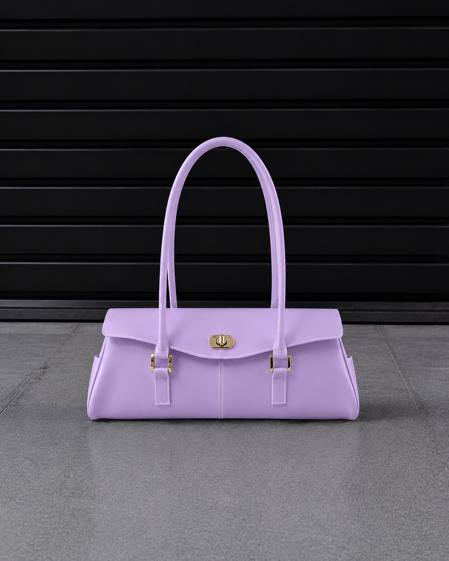 Baguette Firkin Amethyst translucent jelly shoulder bag