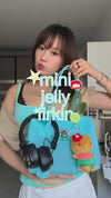 Presentation video of the sky-blue Sky Mini Jelly Firkin bag in clear jelly-effect TPU